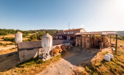 L-51: Lajatico, farm to be totally renovated, with 7 hectares of land and fantastic panoramic location